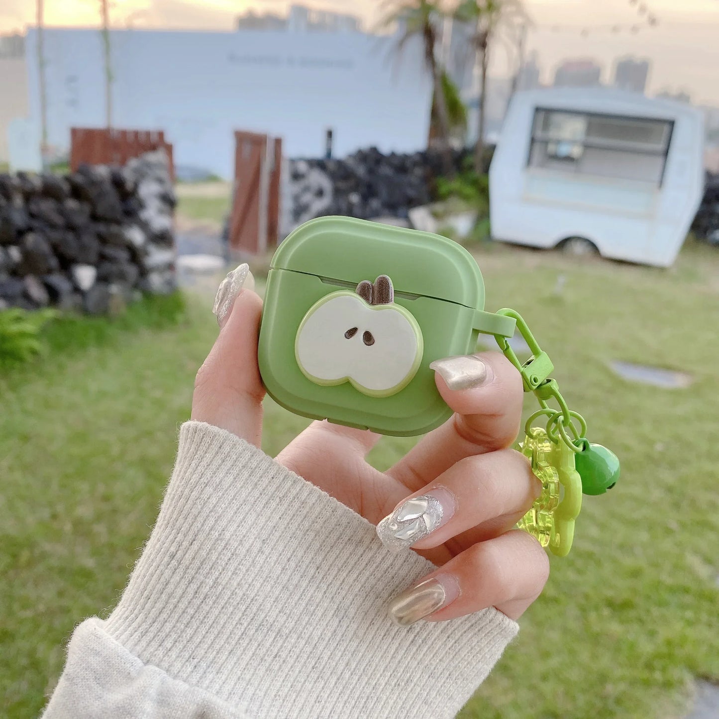 Case For Apple Airpods Pro 2 Cases Simple Airpods 4 Pro For 4/1/2/3 Silicon Green and YellowEarphone Cover Air pod 4 Pro2 Case