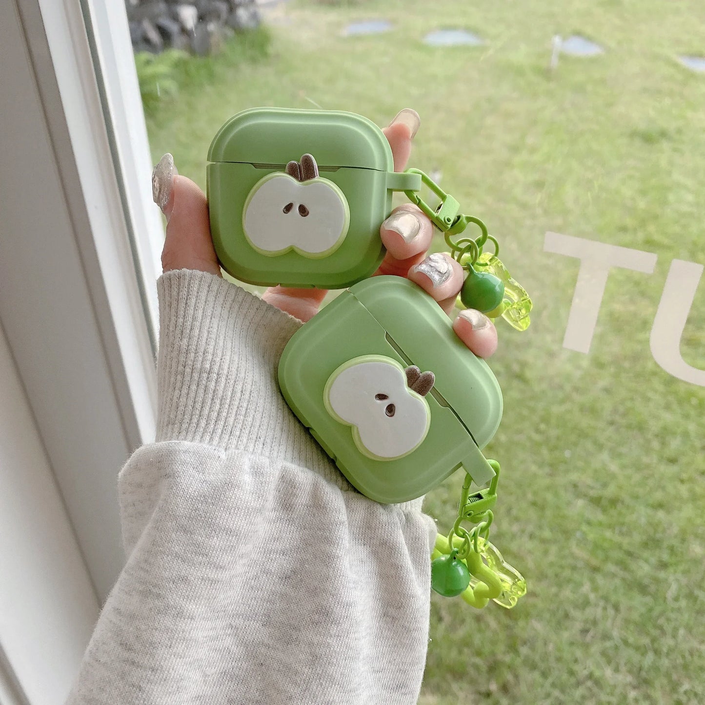 Case For Apple Airpods Pro 2 Cases Simple Airpods 4 Pro For 4/1/2/3 Silicon Green and YellowEarphone Cover Air pod 4 Pro2 Case