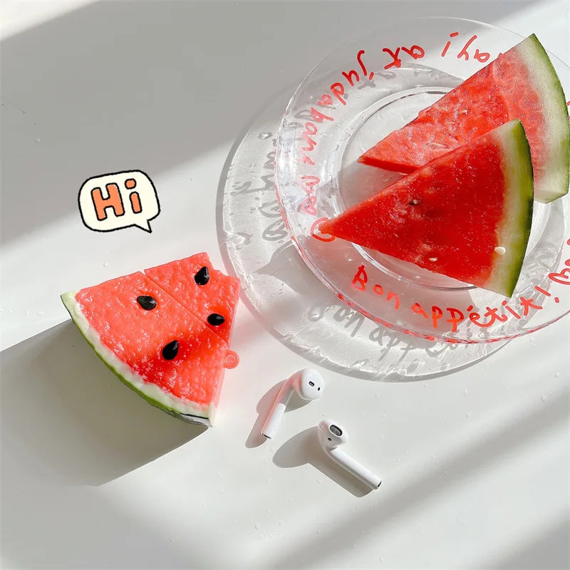 Disney Funny Watermelon Earphone Case For Airpods Pro 2 Silicone Soft Shockproof Charging Box Headphone Cover For Airpods 1 2 3