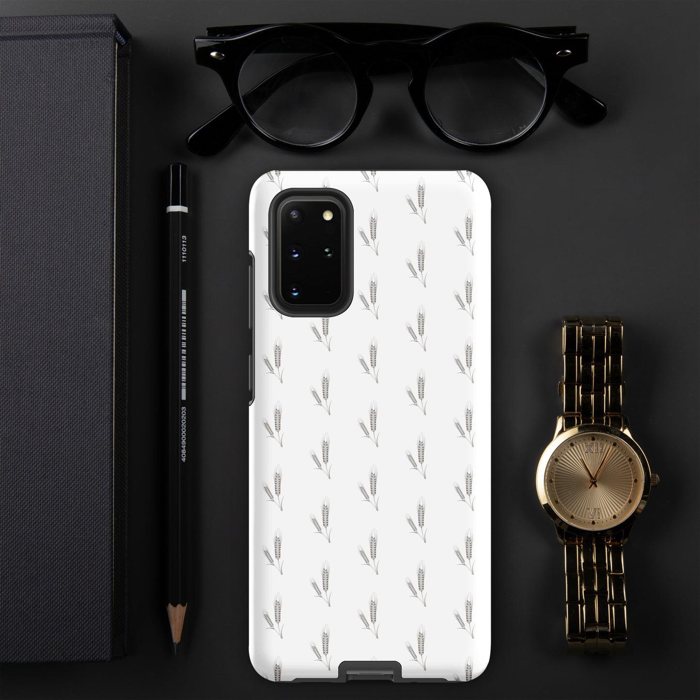 Grano Pattern Tough Case for Samsung® - White-5