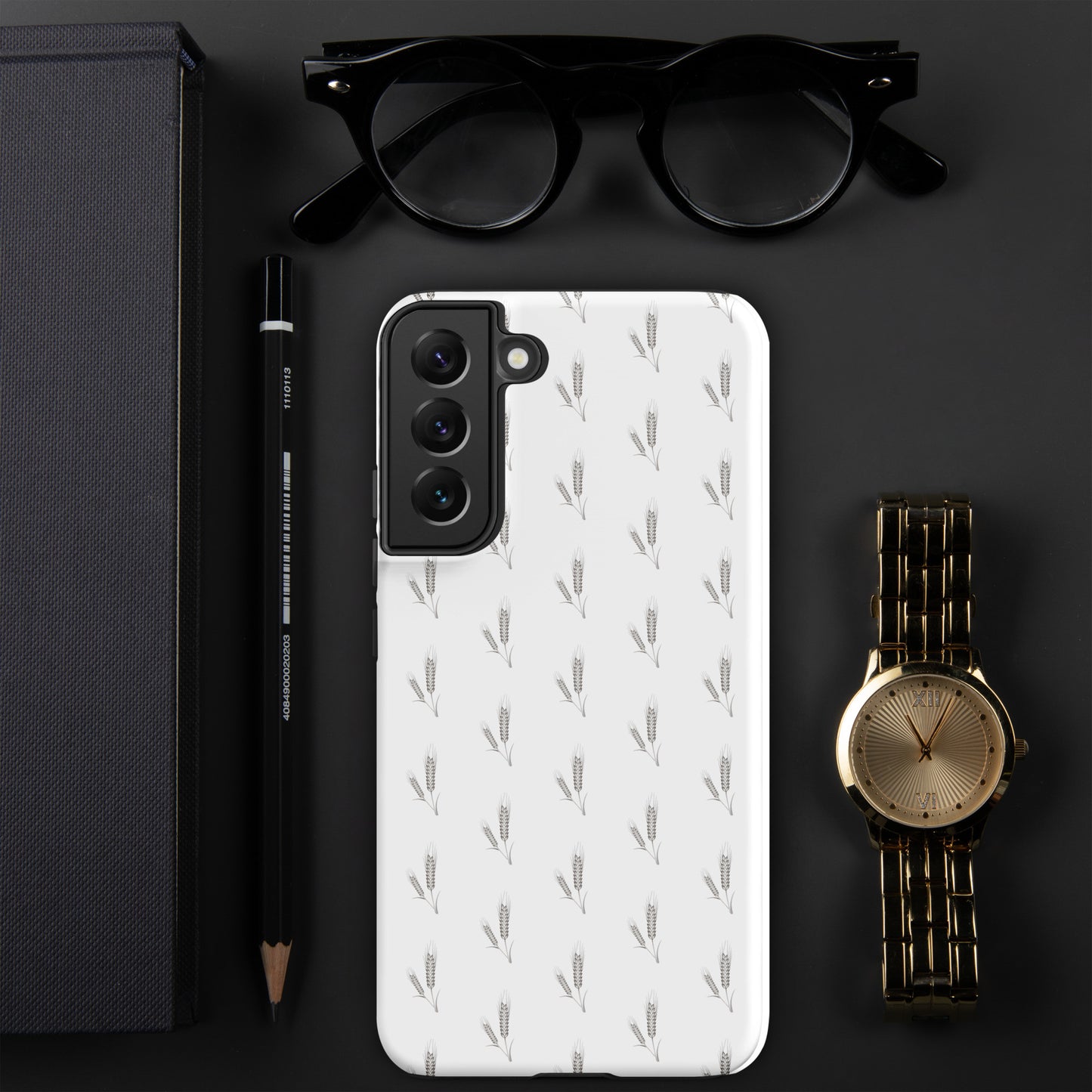 Grano Pattern Tough Case for Samsung® - White-12