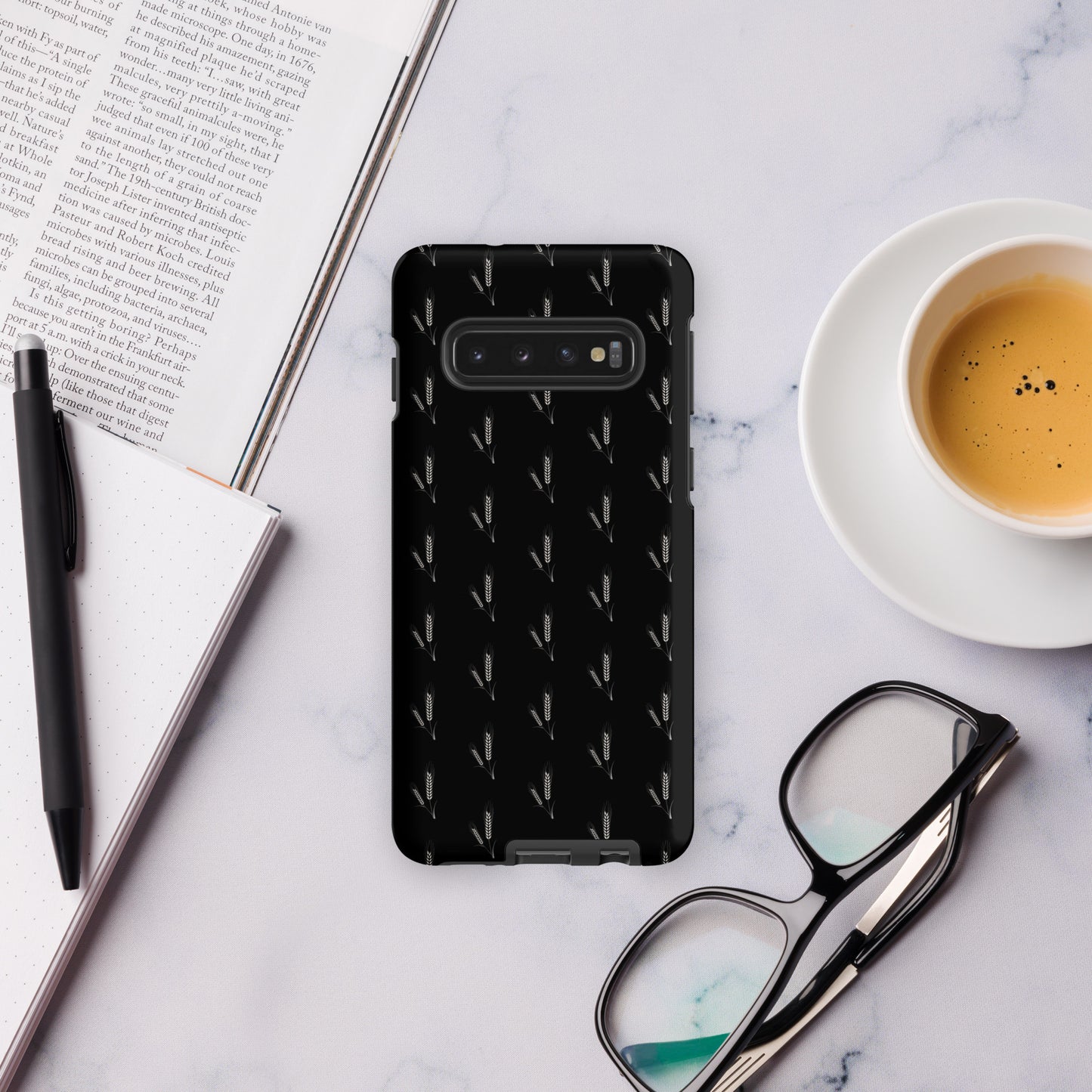 Grano Pattern Tough Case for Samsung® - Black-1