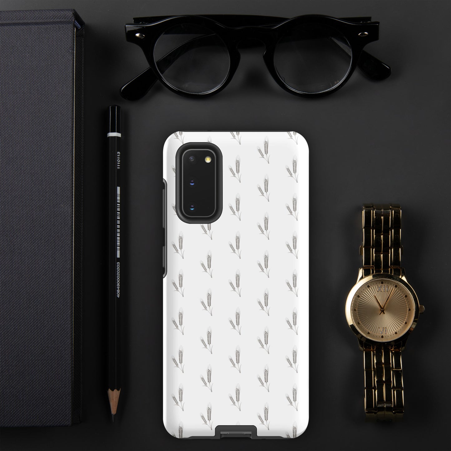 Grano Pattern Tough Case for Samsung® - White-3