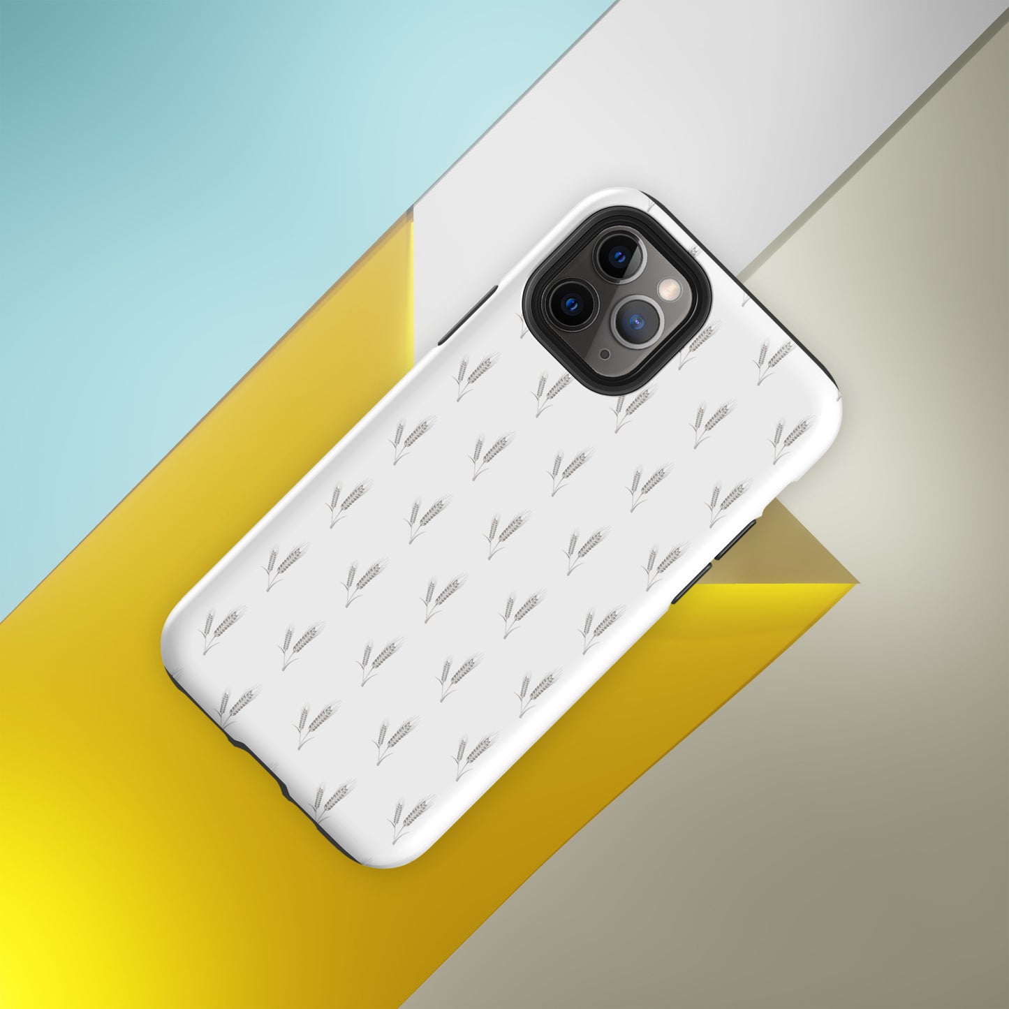 Grano Pattern Tough Case for iPhone® - White-1