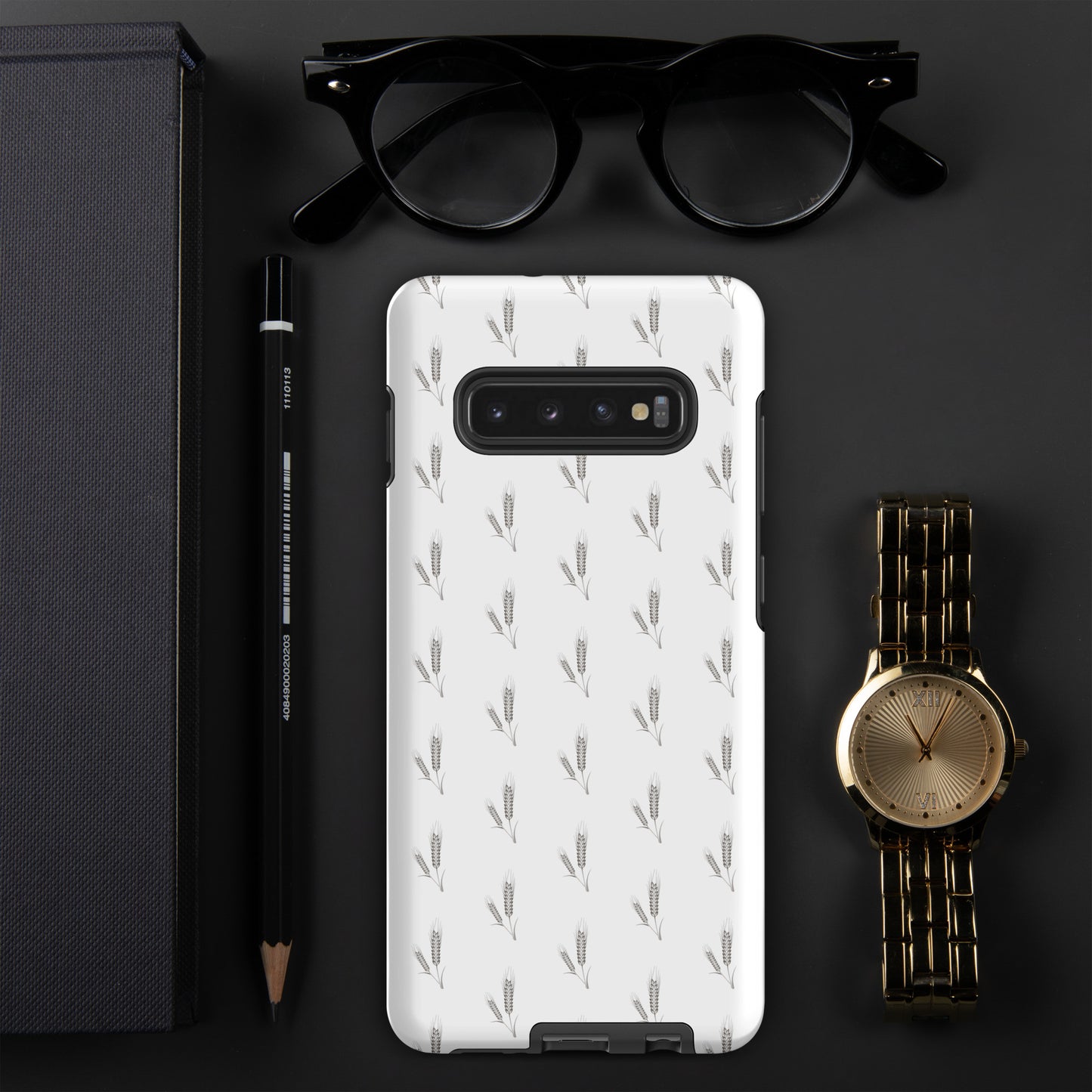 Grano Pattern Tough Case for Samsung® - White-0