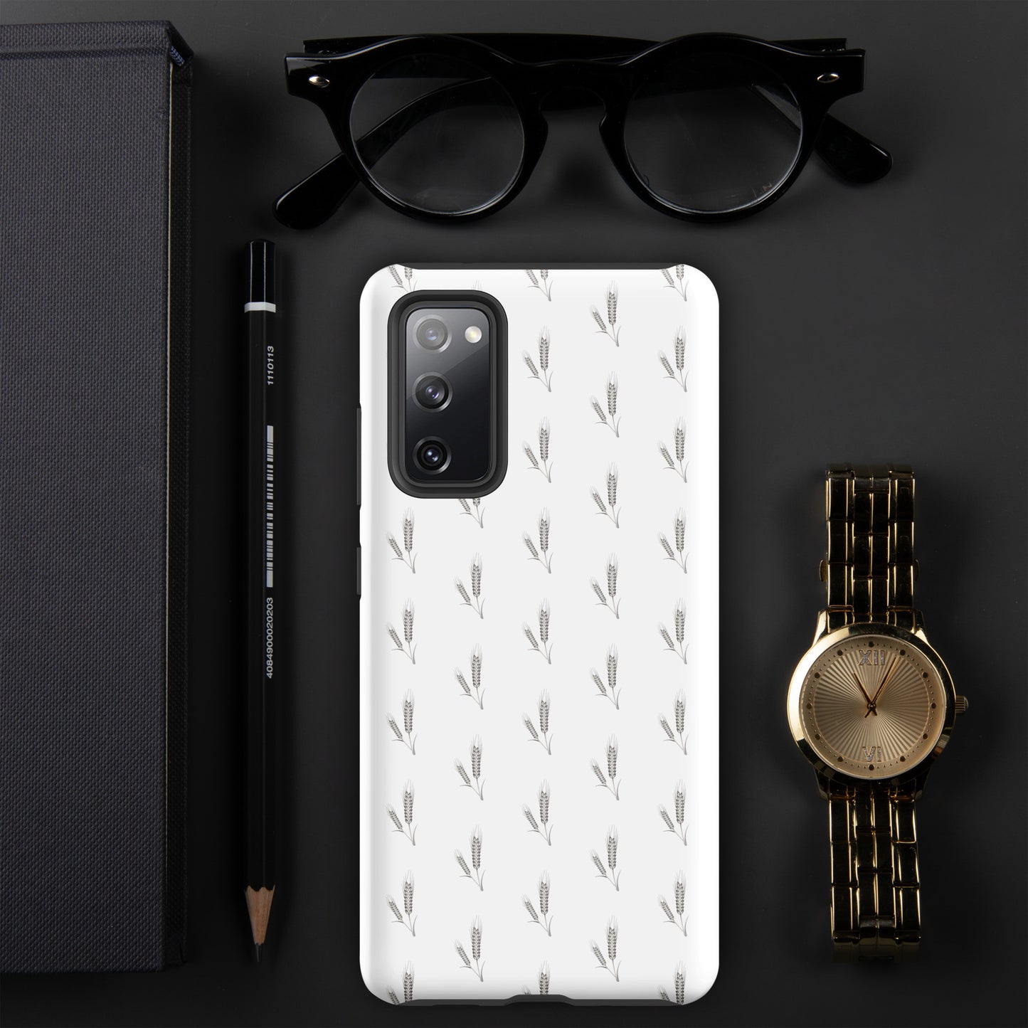 Grano Pattern Tough Case for Samsung® - White-4