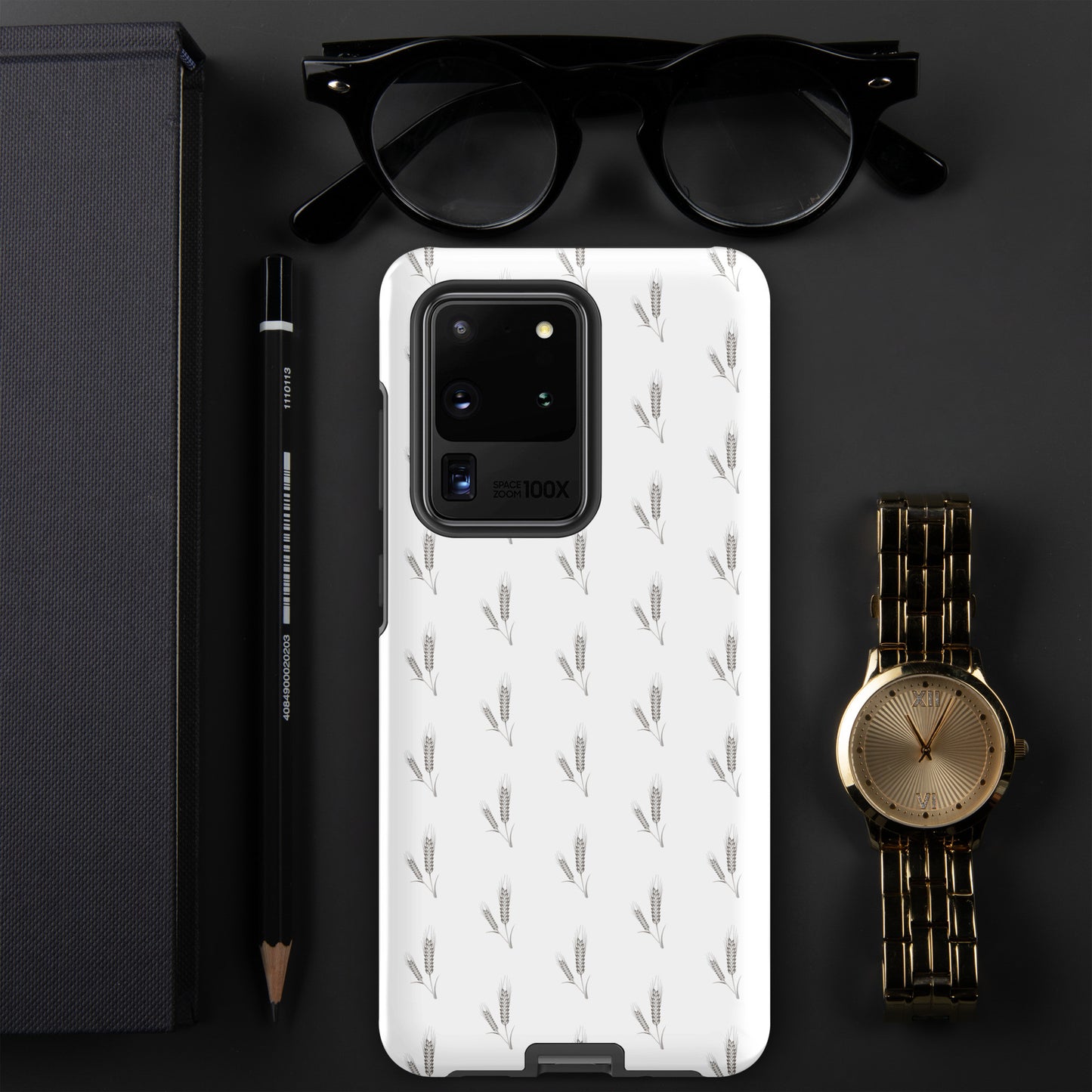 Grano Pattern Tough Case for Samsung® - White-6