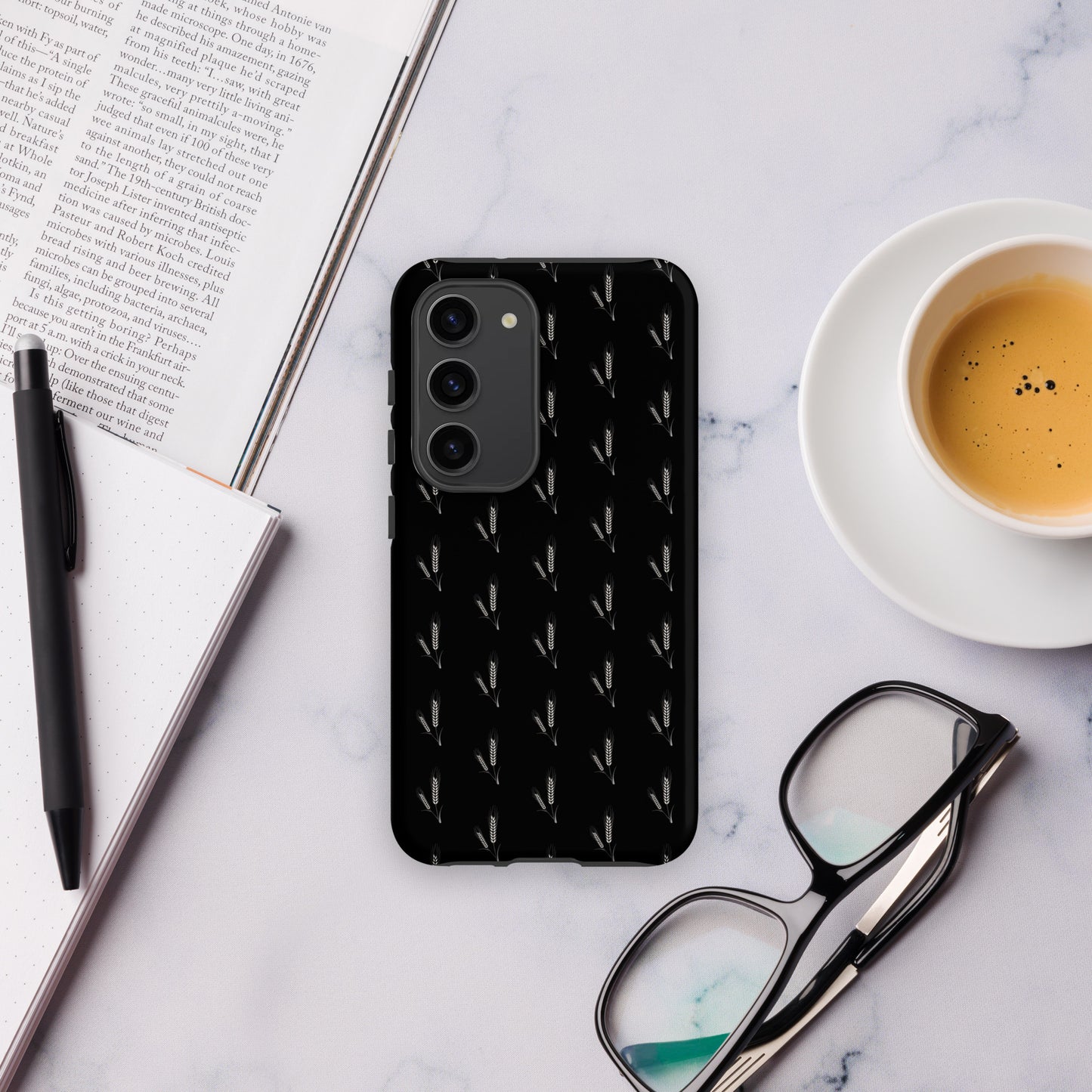 Grano Pattern Tough Case for Samsung® - Black-14
