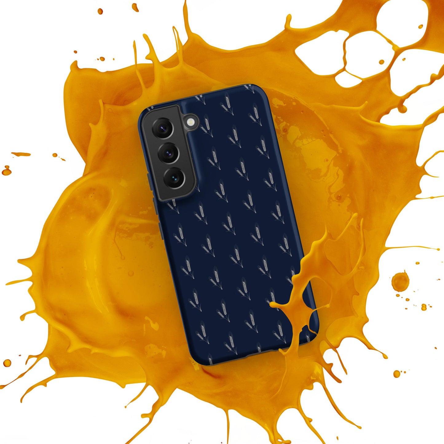 Grano Pattern Tough Case for Samsung® - Navy-34