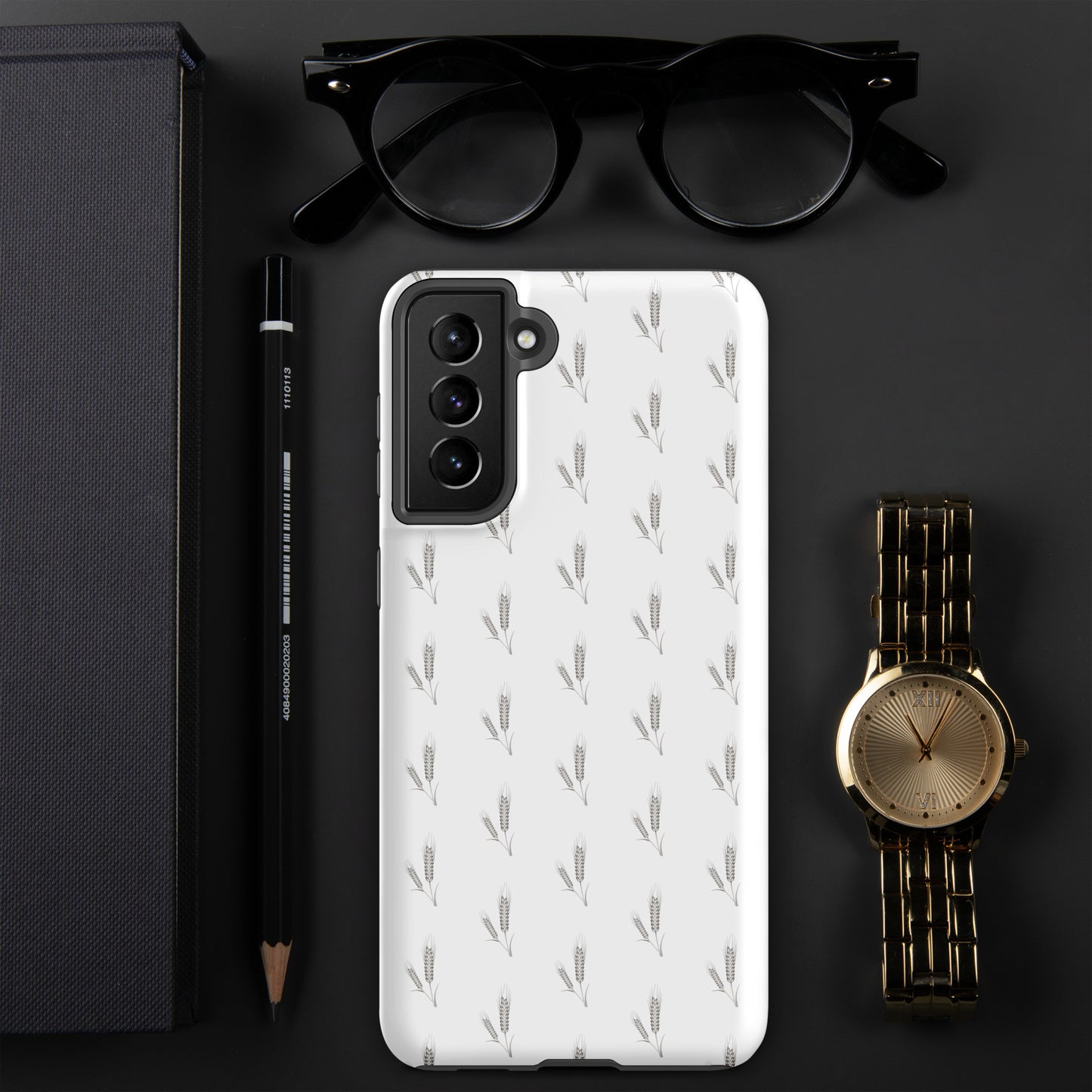 Grano Pattern Tough Case for Samsung® - White-8
