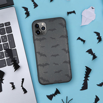 Bats Halloween Biodegradable Phone Case - Black-1