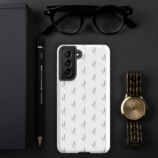 Grano Pattern Tough Case for Samsung® - White-10