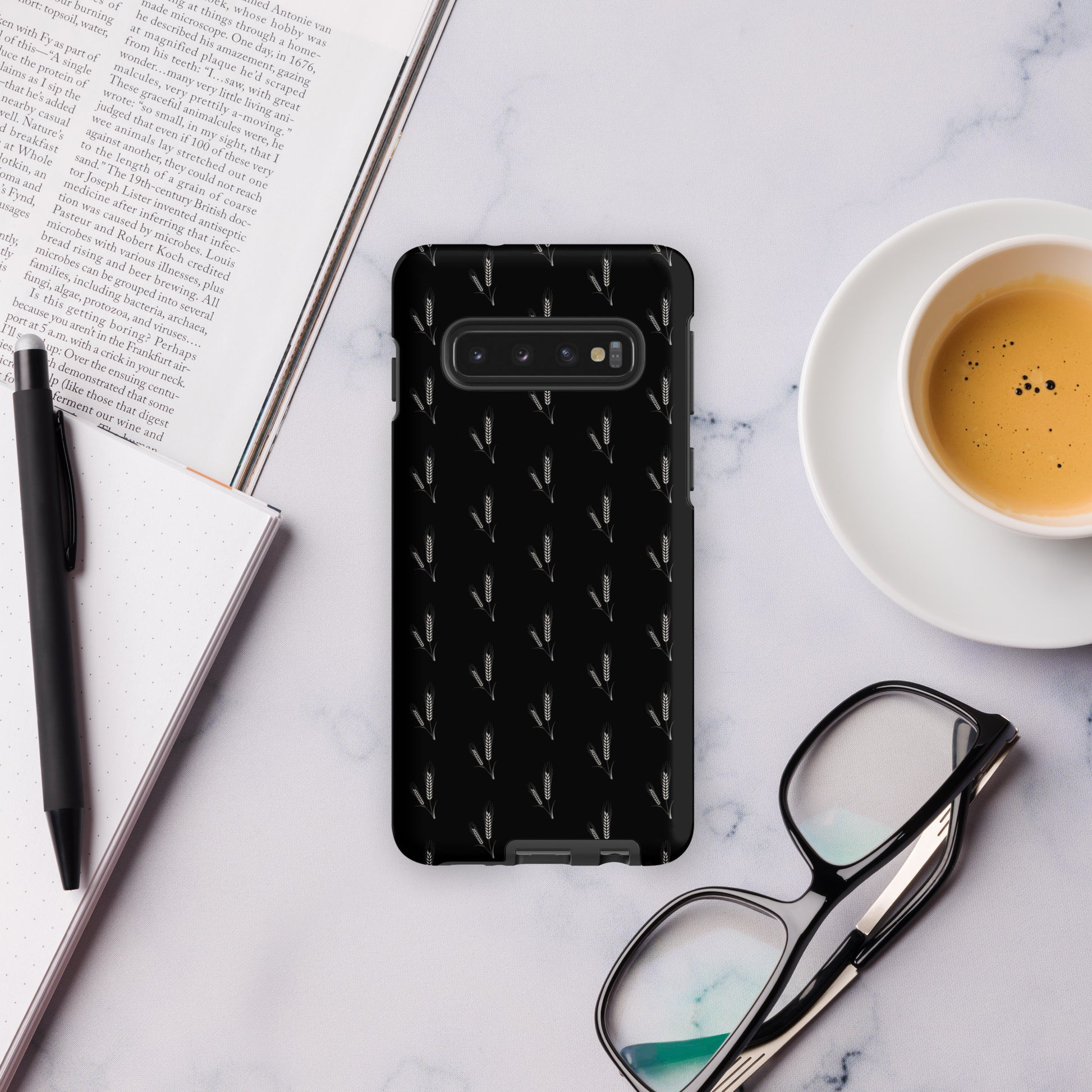 Grano Pattern Tough Case for Samsung® - Black-1