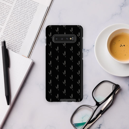Grano Pattern Tough Case for Samsung® - Black-0