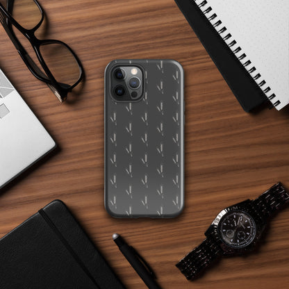 Grano Pattern Tough Case for iPhone® - Dark Grey-6