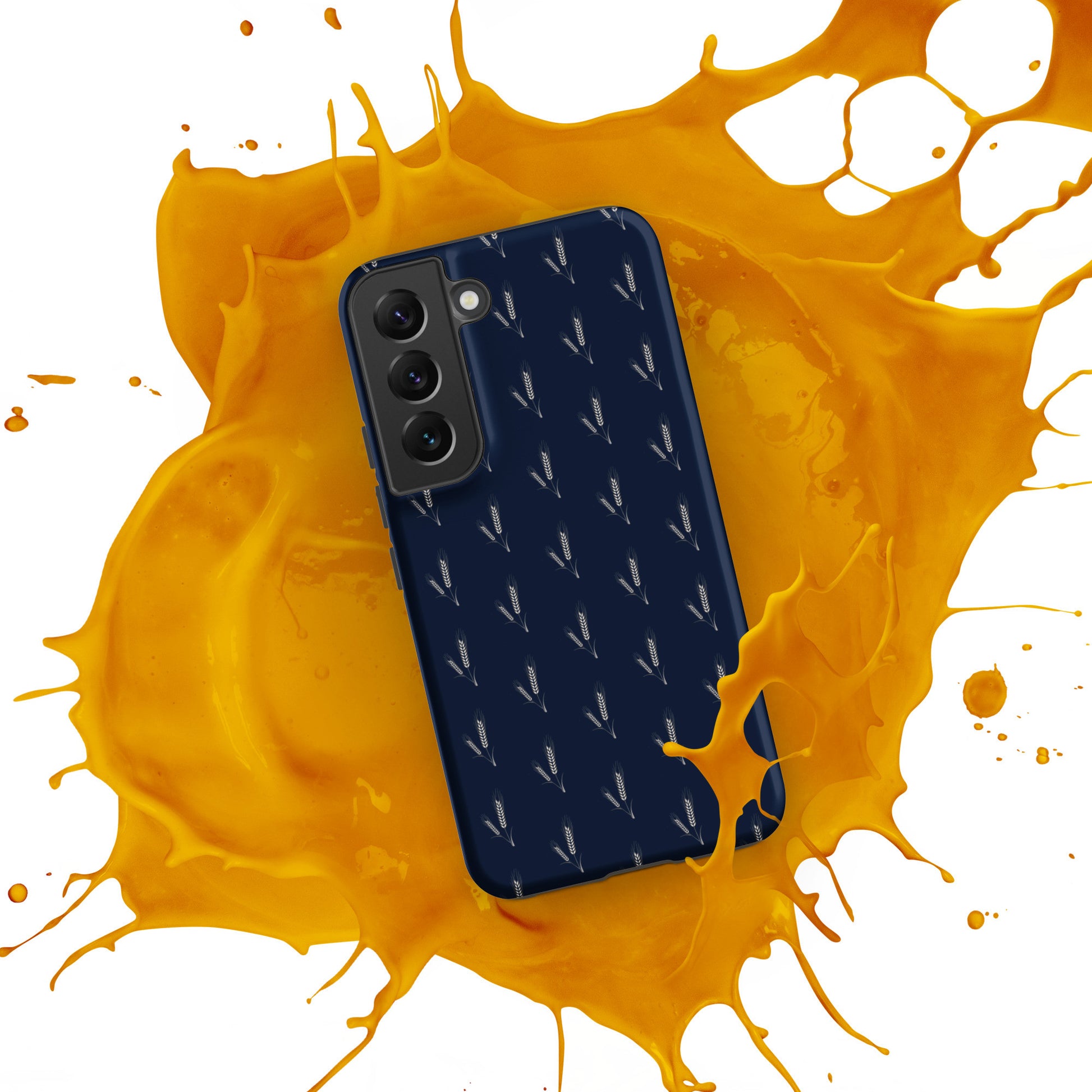 Grano Pattern Tough Case for Samsung® - Navy-34