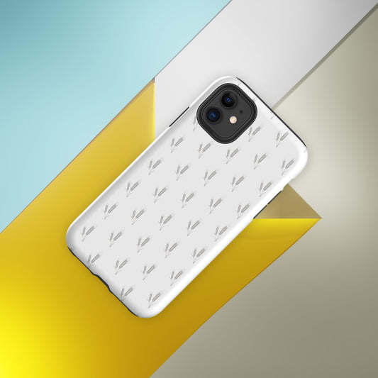 Grano Pattern Tough Case for iPhone® - White-0